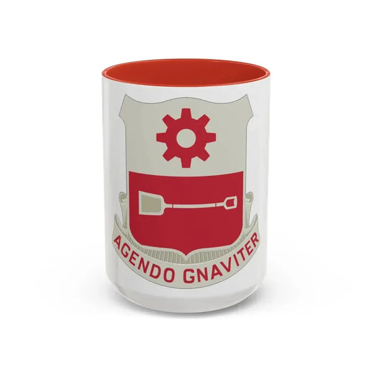 577 Engineer Battalion (U.S. Army) Accent Coffee Mug 15oz Red - Go Mug Yourself
