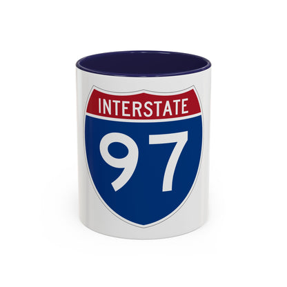 Interstate 97 (U.S. Highways) Accent Coffee Mug