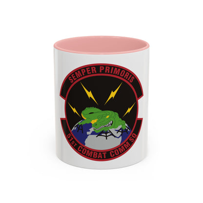 51 Combat Communications Squadron ACC (U.S. Air Force) Accent Coffee Mug