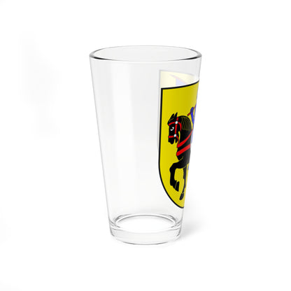 Lumnezia Lugnez Kreis wappen (Switzerland) (Coat of Arms) Pint Glass 16oz