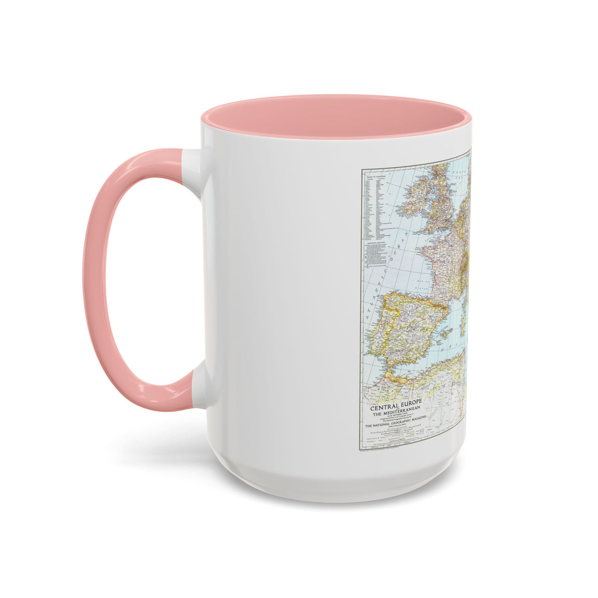 Europe, Central & Mediterranean Sept-1st (1939) (Map) Accent Coffee Mug