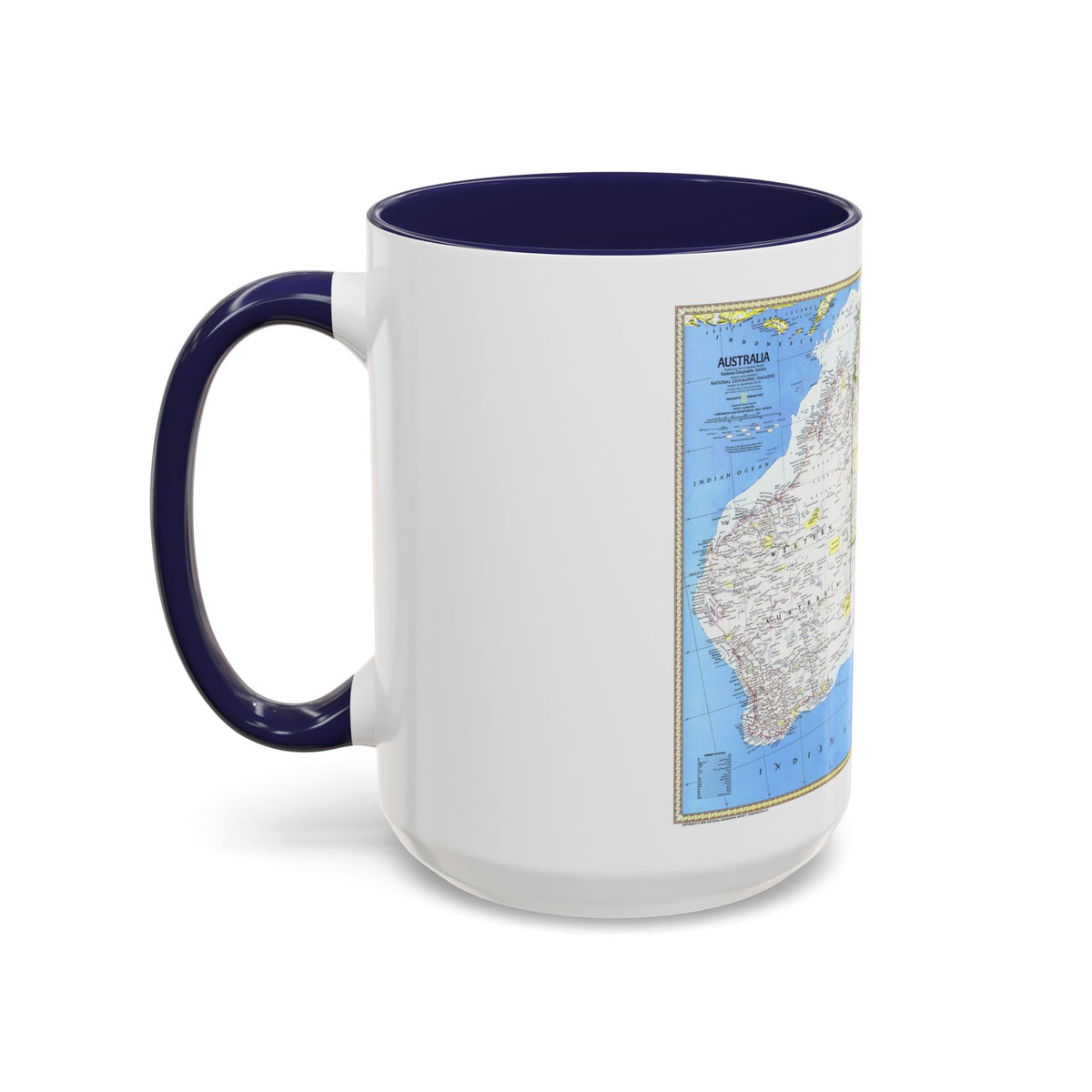 Australia (1979) (Map) Accent Coffee Mug