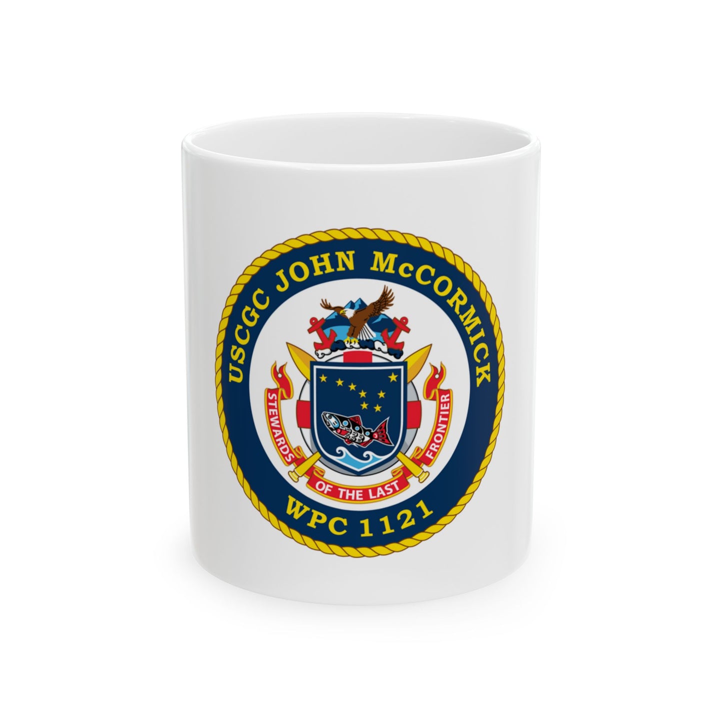 USS John McCormick WPC 1121 (U.S. Coast Guard) White Coffee Mug