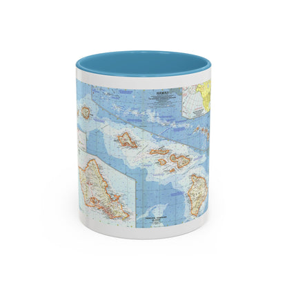 USA - Hawaii (1960) (Map) Accent Coffee Mug