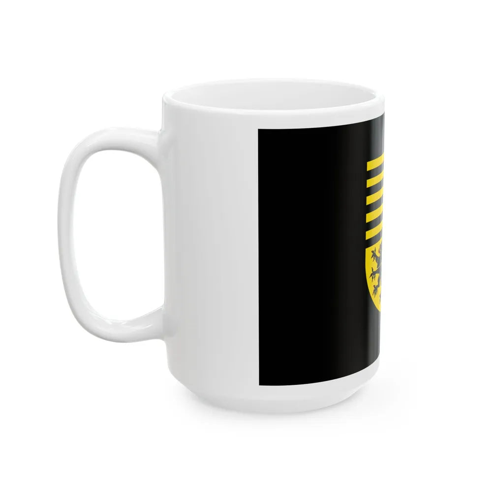 Flag of Elbe Elster Germany - White Coffee Mug-Go Mug Yourself