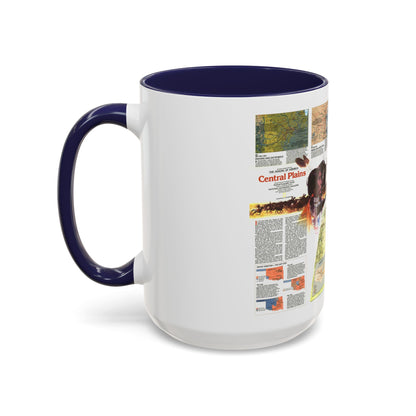 USA - Central Plains 2 (1985) (Map) Accent Coffee Mug