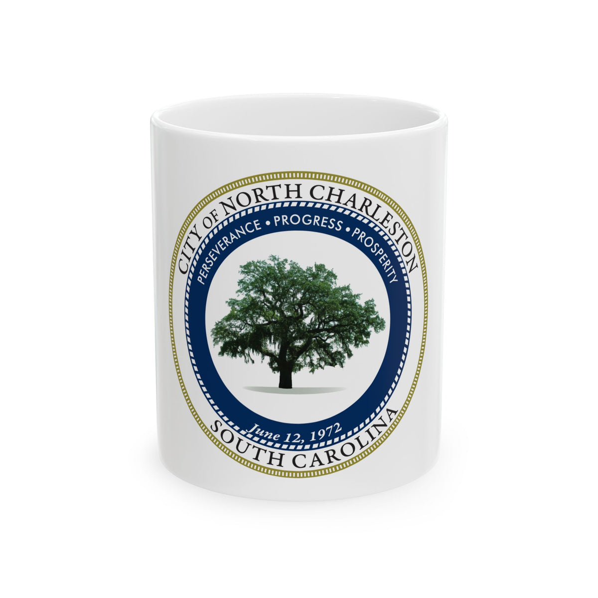 Seal of North Charleston South Carolina - White Coffee Mug
