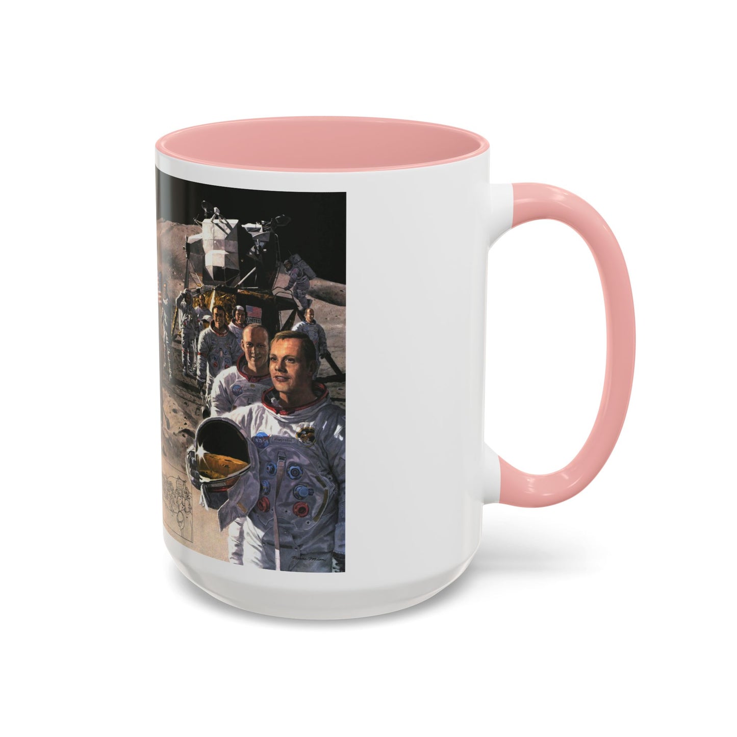 Space - Teammates in Mankind's Greatest Adventure (1973) (Map) Accent Coffee Mug