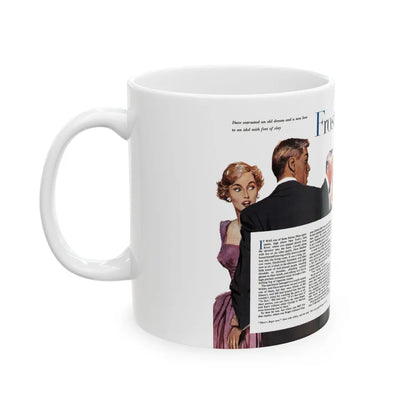 Frost in Heaven (1), The American Magazine, January 1953 - White Coffee Mug-Go Mug Yourself