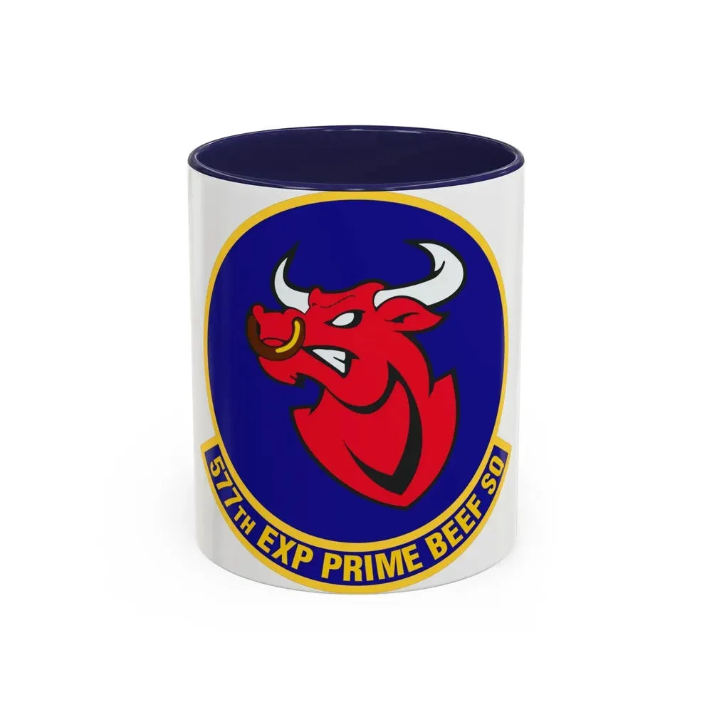 577th Expeditionary Prime Base Emergency Engineer Force Squadron (U.S. Air Force) Accent Coffee Mug 11oz Navy - Go Mug Yourself