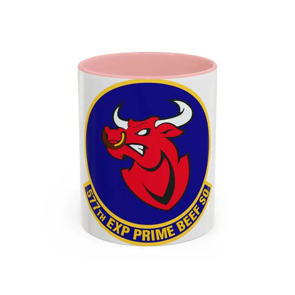 577th Expeditionary Prime Base Emergency Engineer Force Squadron (U.S. Air Force) Accent Coffee Mug 11oz Pink - Go Mug Yourself