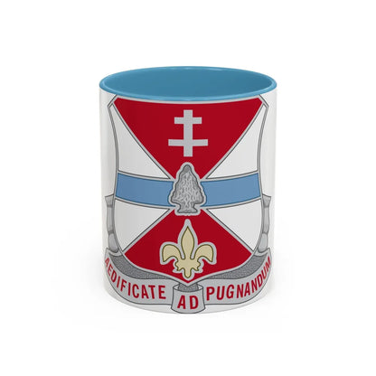 578 Engineer Battalion (U.S. Army) Accent Coffee Mug-11oz-Light Blue-Go Mug Yourself