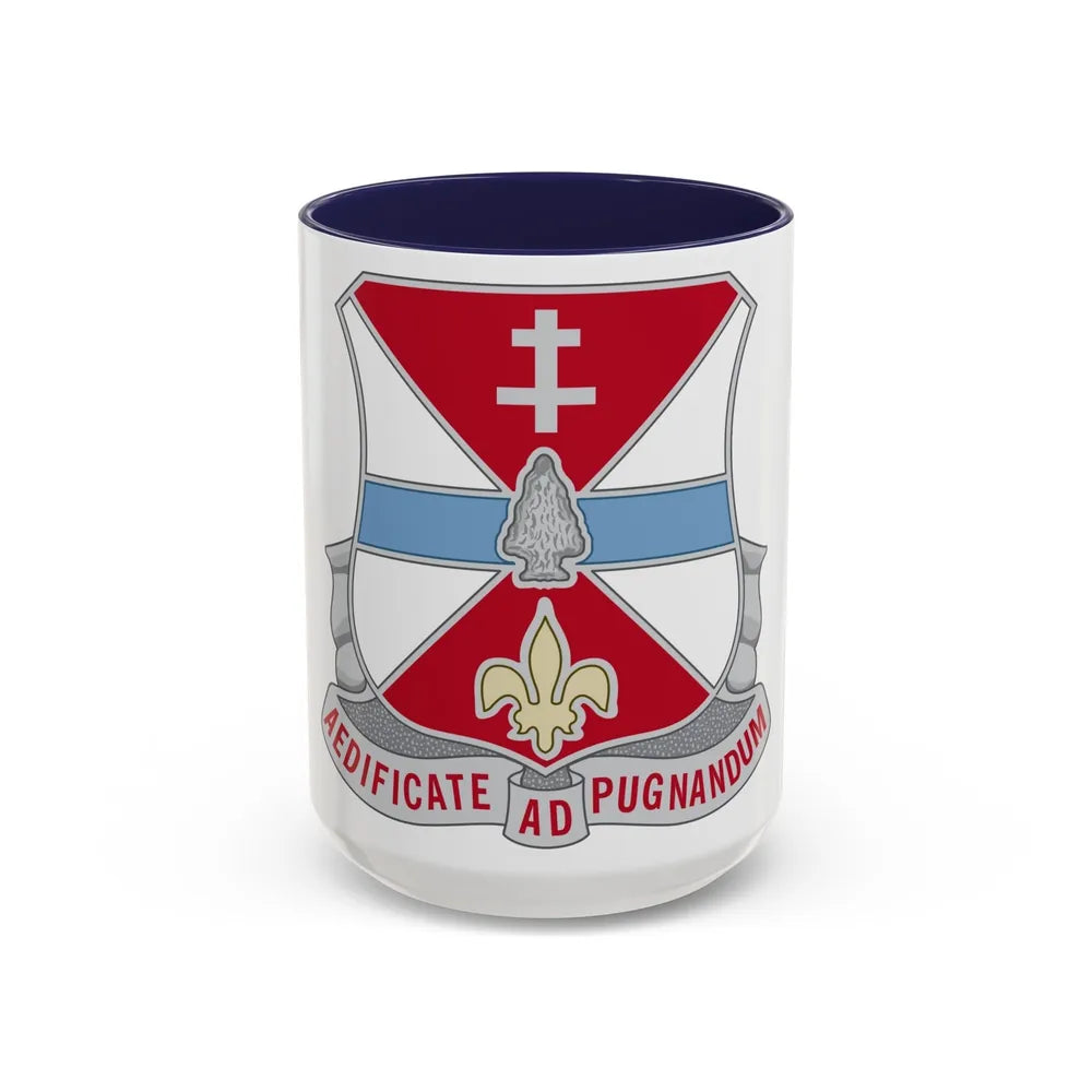 578 Engineer Battalion (U.S. Army) Accent Coffee Mug-15oz-Navy-Go Mug Yourself