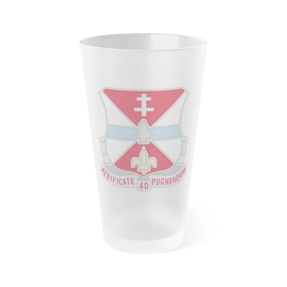 578 Engineer Battalion (U.S. Army) Frosted Pint Glass 16oz-Go Mug Yourself