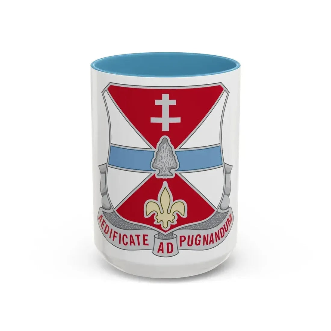 578 Engineer Battalion (U.S. Army) Accent Coffee Mug 15oz Light Blue - Go Mug Yourself