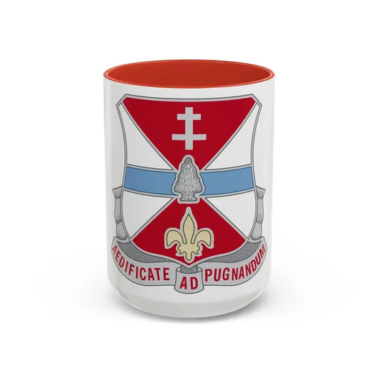 578 Engineer Battalion (U.S. Army) Accent Coffee Mug 15oz Pink - Go Mug Yourself