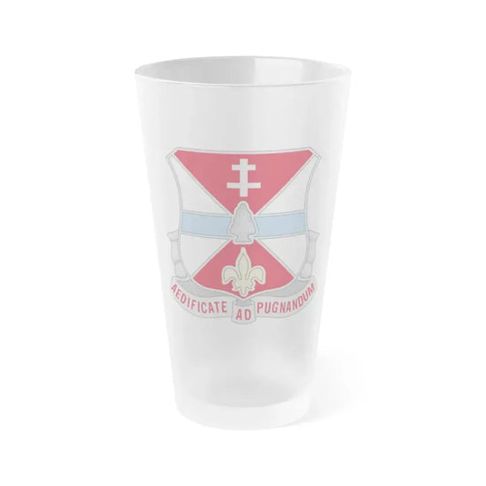 578 Engineer Battalion (U.S. Army) Frosted Pint Glass 16oz Default Title - Go Mug Yourself