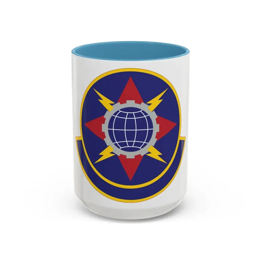 578 Software Engineering Squadron AFMC (U.S. Air Force) Accent Coffee Mug 15oz Light Blue - Go Mug Yourself