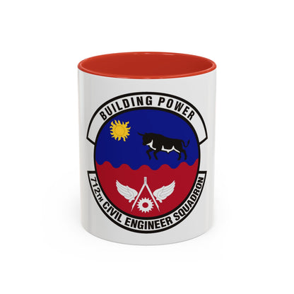 712th Civil Engineer Squadron (U.S. Air Force) Accent Coffee Mug