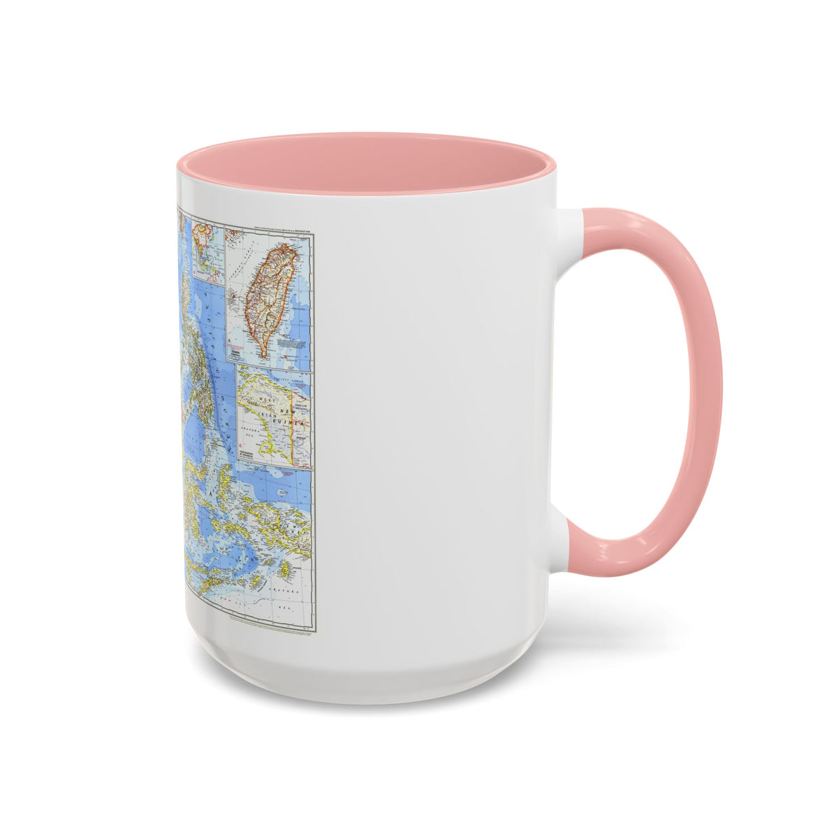 Asia - Southeast (1968) (Map) Accent Coffee Mug