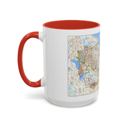 Russia - Soviet Union (1976) (Map) Accent Coffee Mug