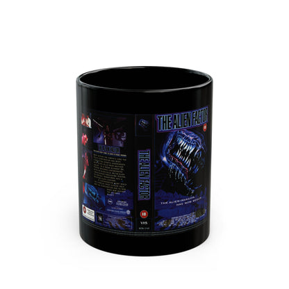 THE ALIEN FACTOR (VHS COVER) - Black Coffee Mug