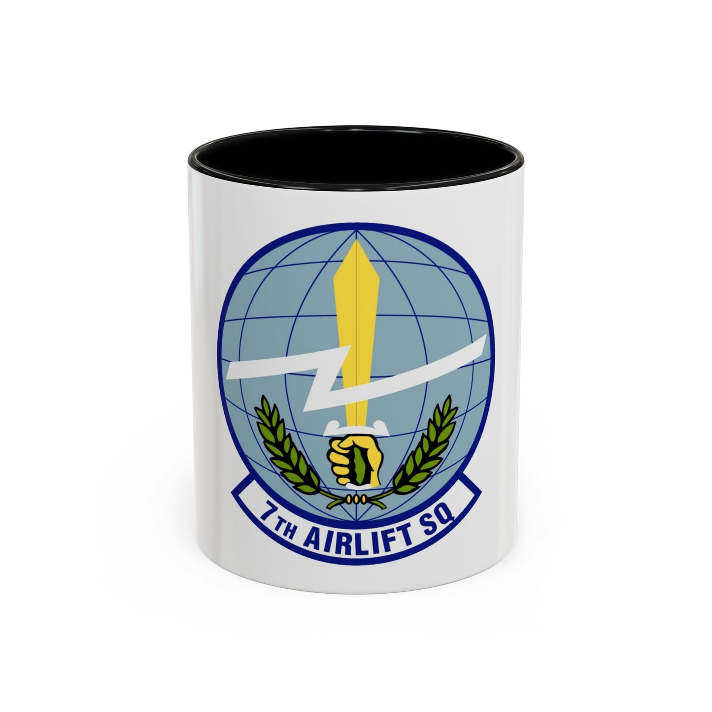 7th Airlift Squadron (U.S. Air Force) Accent Coffee Mug