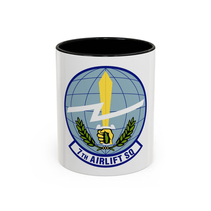 7th Airlift Squadron (U.S. Air Force) Accent Coffee Mug
