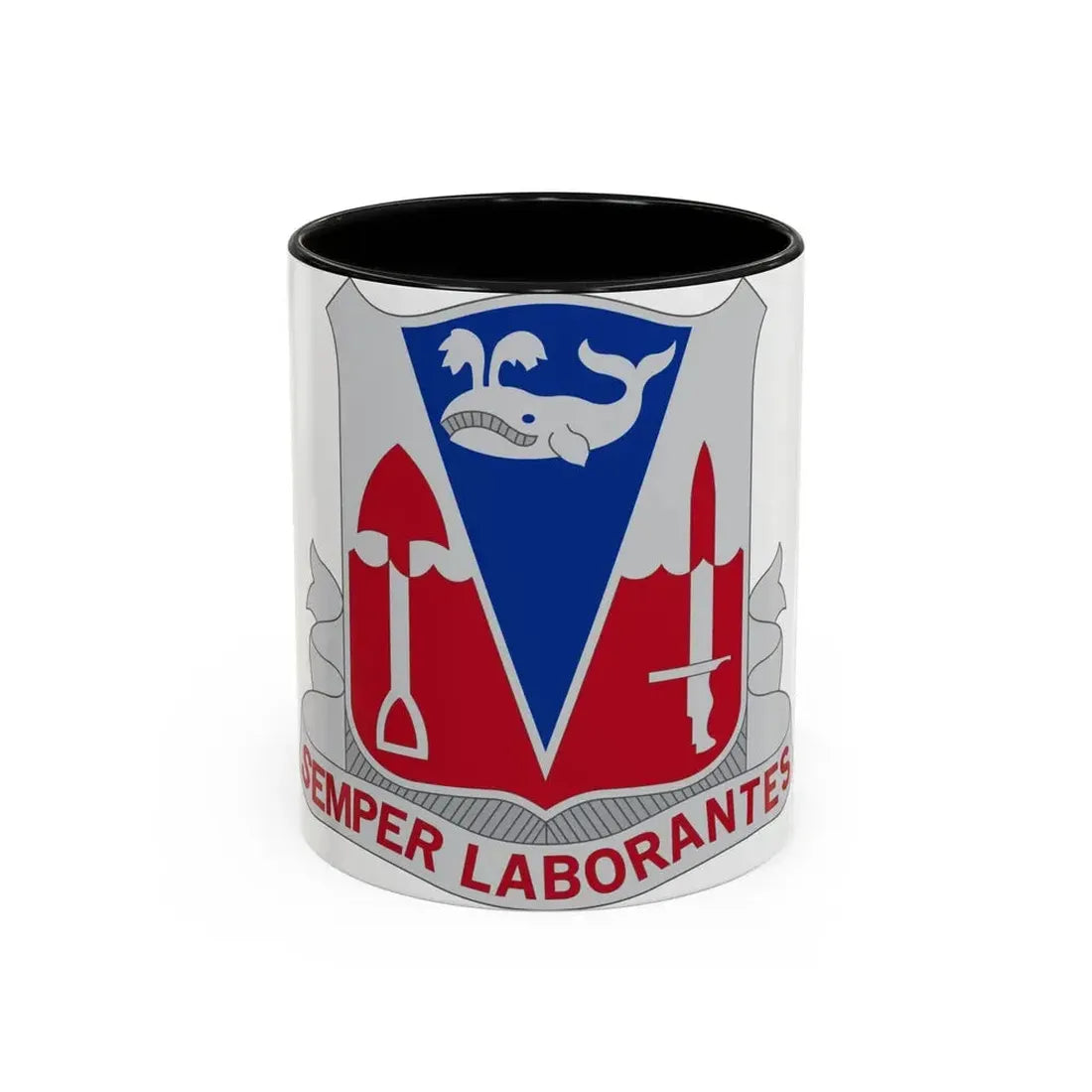 579 Engineer Battalion (U.S. Army) Accent Coffee Mug 11oz Black - Go Mug Yourself