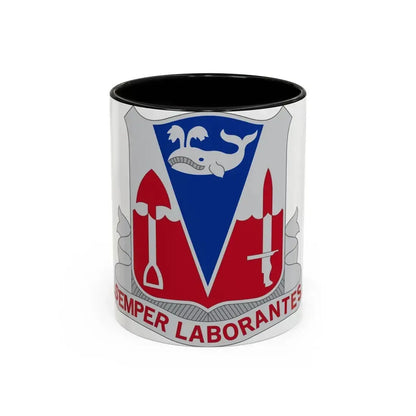 579 Engineer Battalion (U.S. Army) Accent Coffee Mug 11oz Black - Go Mug Yourself