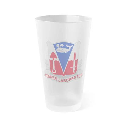 579 Engineer Battalion (U.S. Army) Frosted Pint Glass 16oz Default Title - Go Mug Yourself