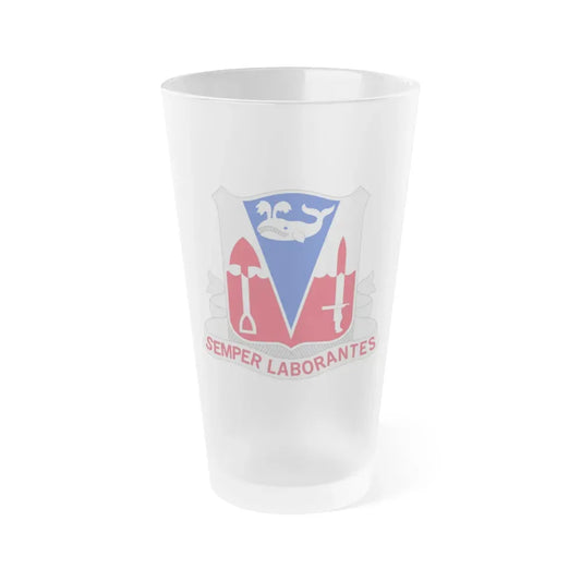 579 Engineer Battalion (U.S. Army) Frosted Pint Glass 16oz Default Title - Go Mug Yourself