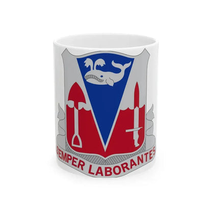 579 Engineer Battalion (U.S. Army) White Coffee Mug 11oz - Go Mug Yourself