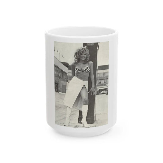 Julie Ege #208 (Vintage Female Icon) White Coffee Mug-15oz-Go Mug Yourself