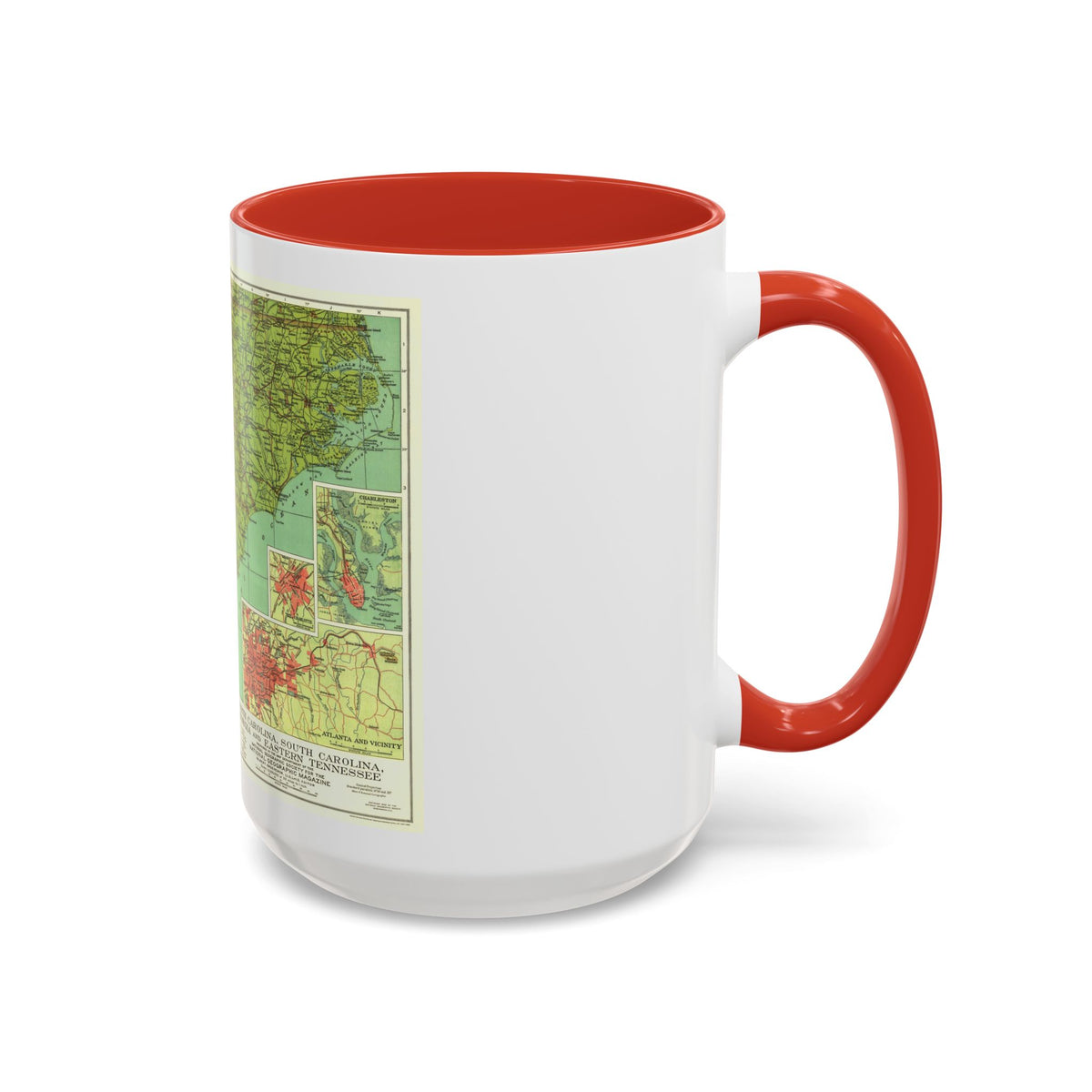 USA - Southeastern (1926) (Map) Accent Coffee Mug