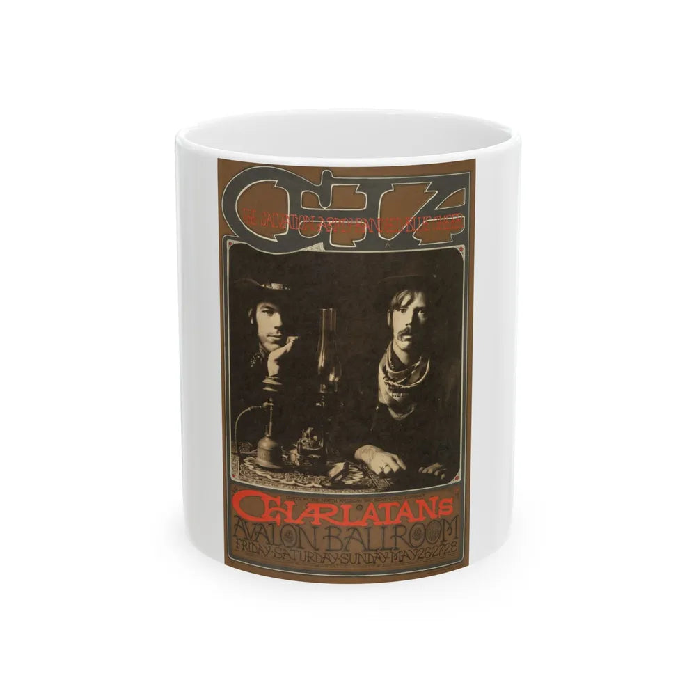 The Charlatans Poster (Music Poster) White Coffee Mug-11oz-Go Mug Yourself