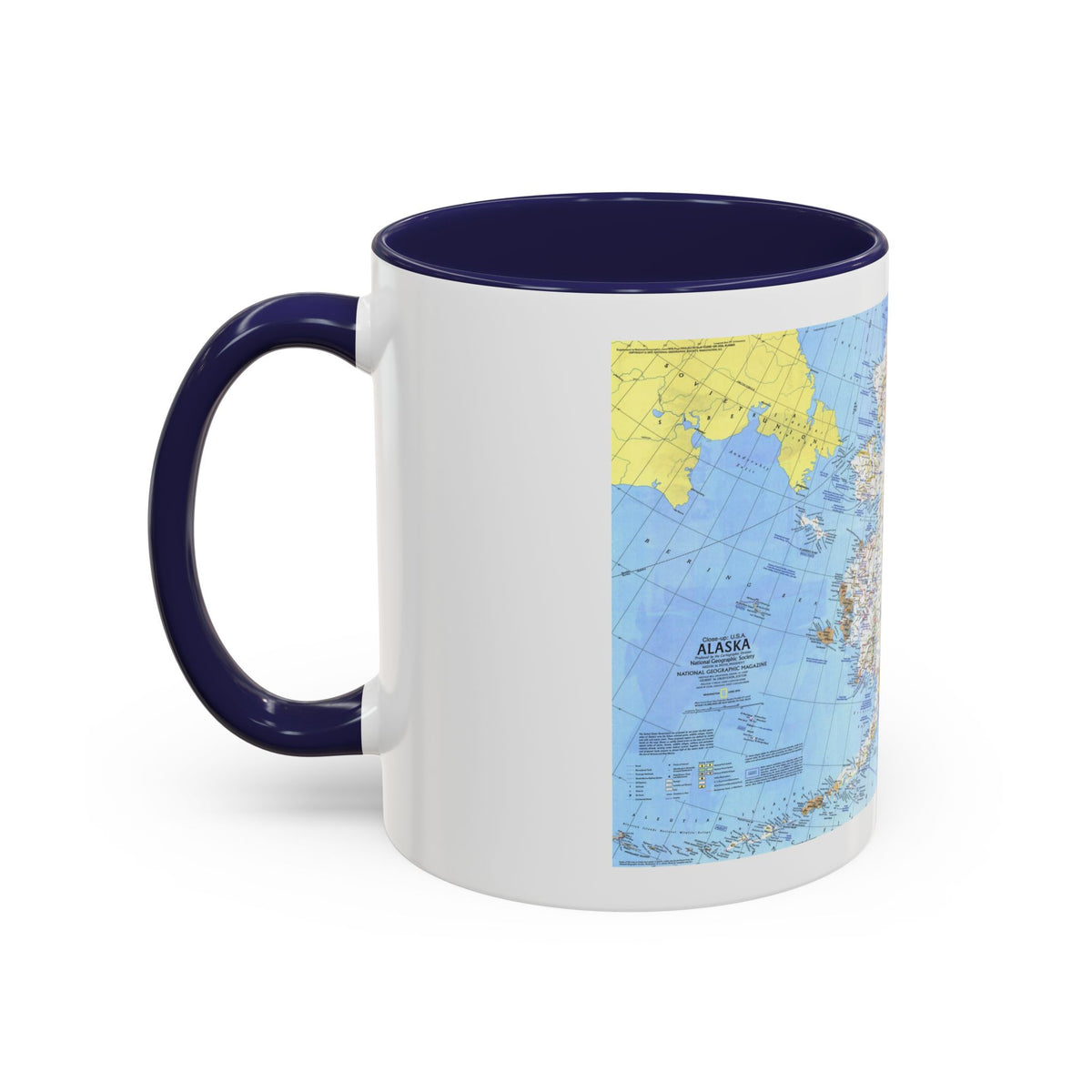 USA - Alaska (1975) (Map) Accent Coffee Mug