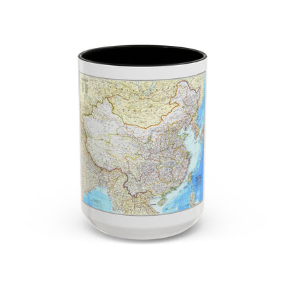 China - The People's Republic (1980) (Map) Accent Coffee Mug