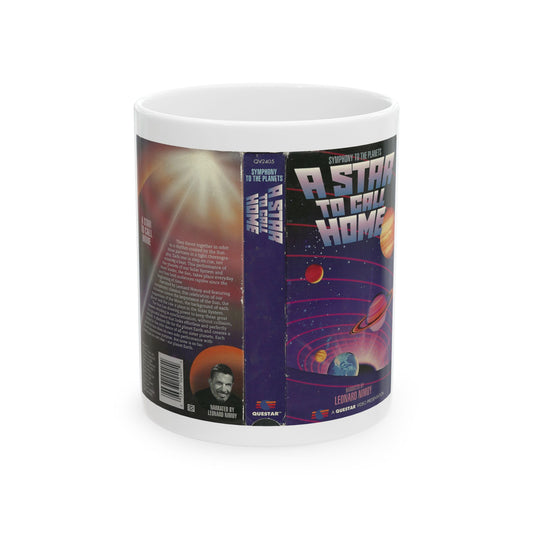 SYMPHONY TO THE PLANETS A STAR TO CALL HOME NARRATED BY LEONARD NEMOY (VHS COVER) - White Coffee Mug