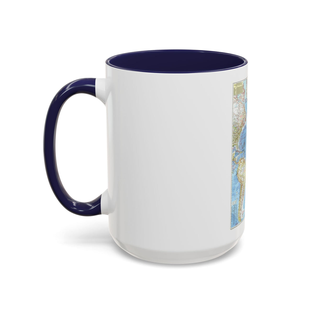 Atlantic Ocean (1955) (Map) Accent Coffee Mug
