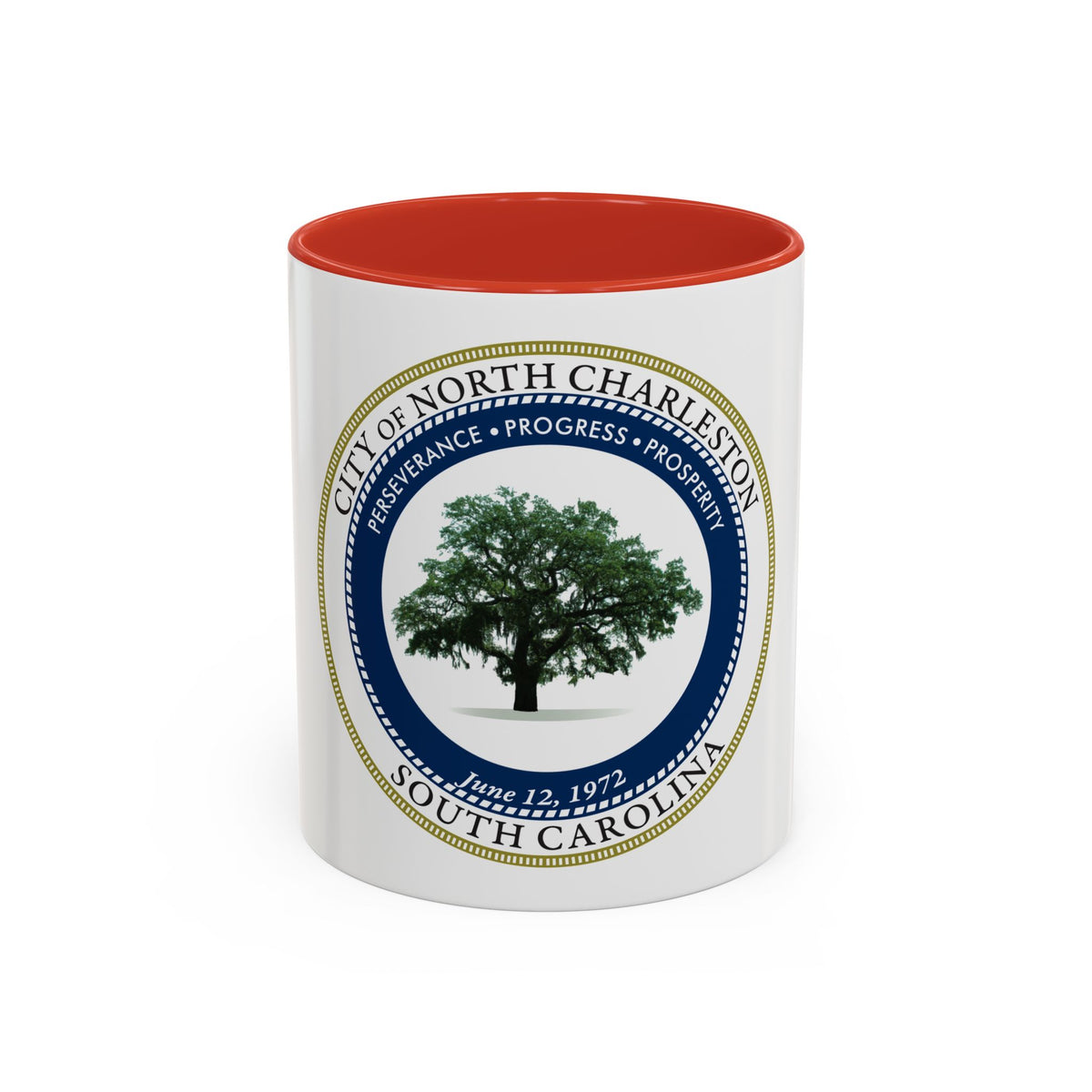 Seal of North Charleston South Carolina - Accent Coffee Mug
