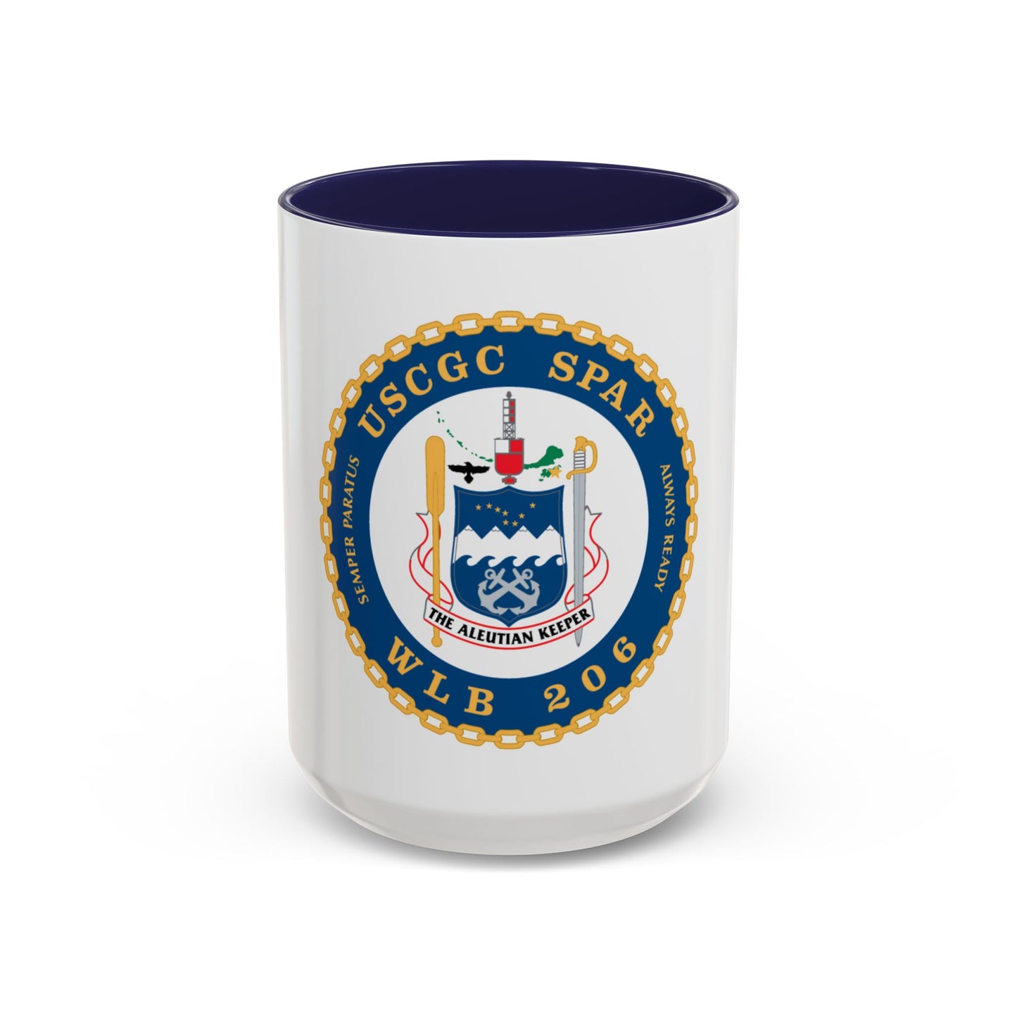 USCGC Spar WLB 206 (U.S. Coast Guard) Accent Coffee Mug