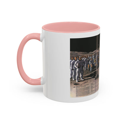 Space - Teammates in Mankind's Greatest Adventure (1973) (Map) Accent Coffee Mug
