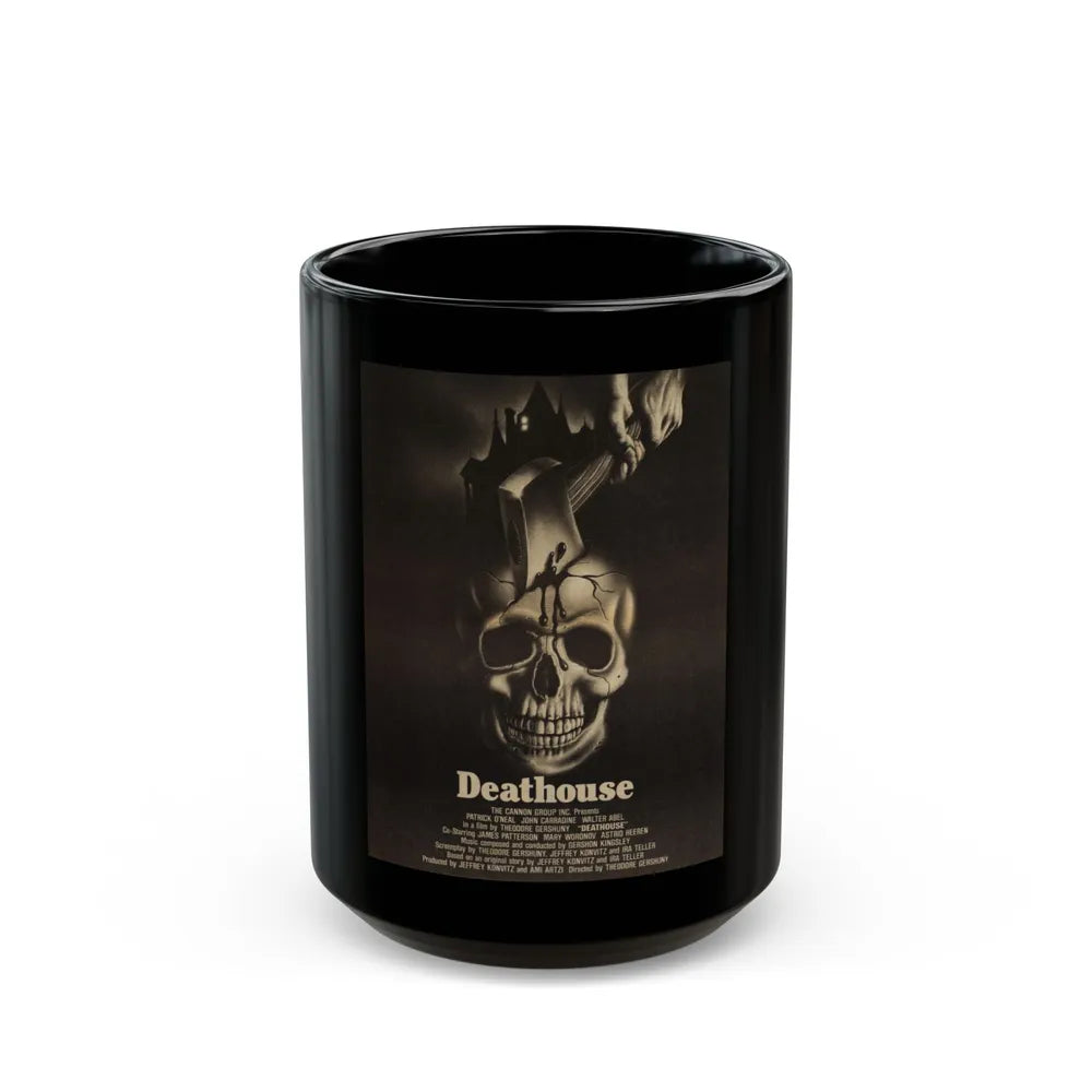 DEATHOUSE (SILENT NIGHT, BLOODY NIGHT) 1972 Movie Poster - Black Coffee Mug-15oz-Go Mug Yourself