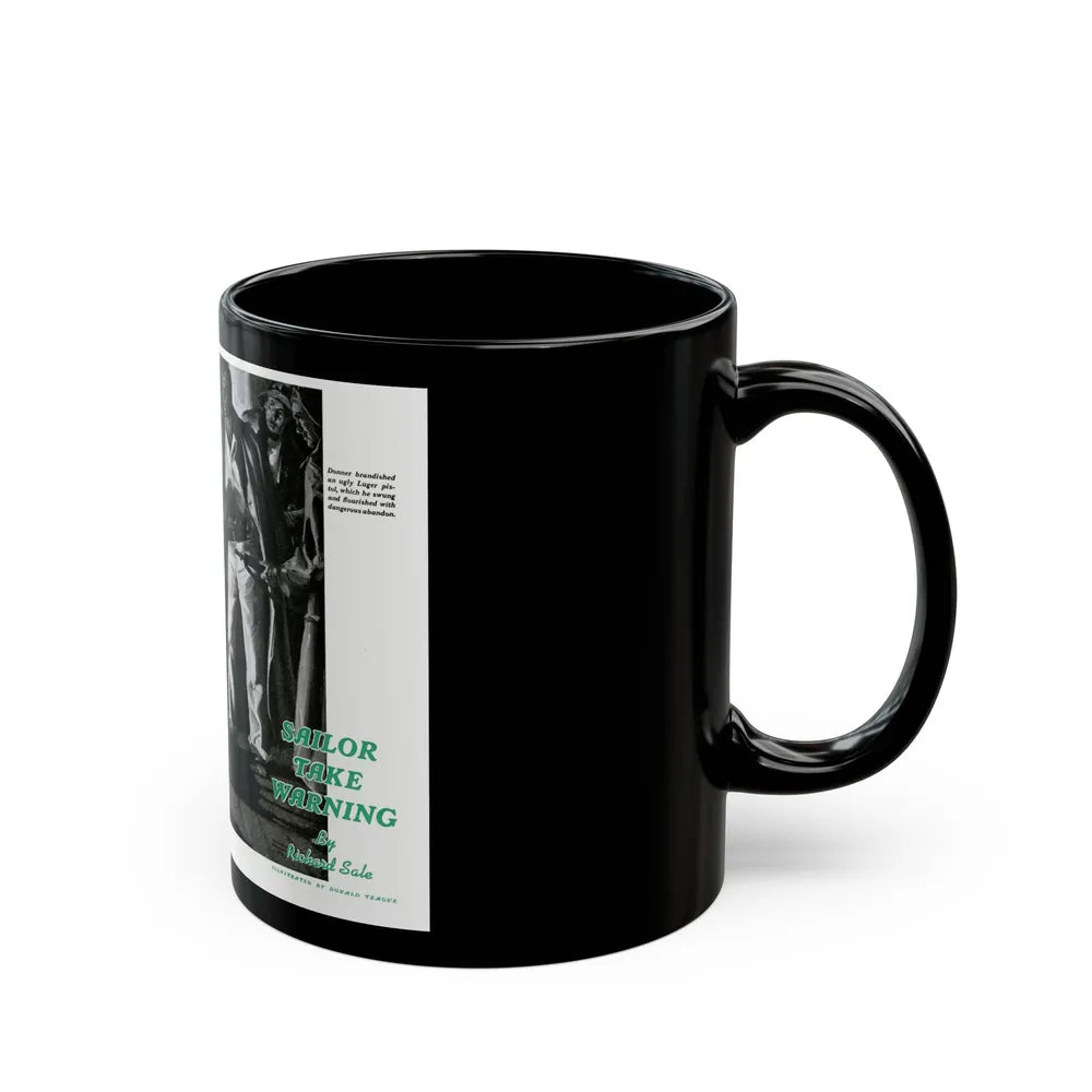 Donner Swung the Luger with Dangerous Abandon, 1940 - Black Coffee Mug-Go Mug Yourself