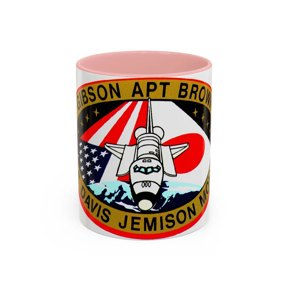 STS 47 (NASA) Accent Coffee Mug-11oz-Pink-Go Mug Yourself