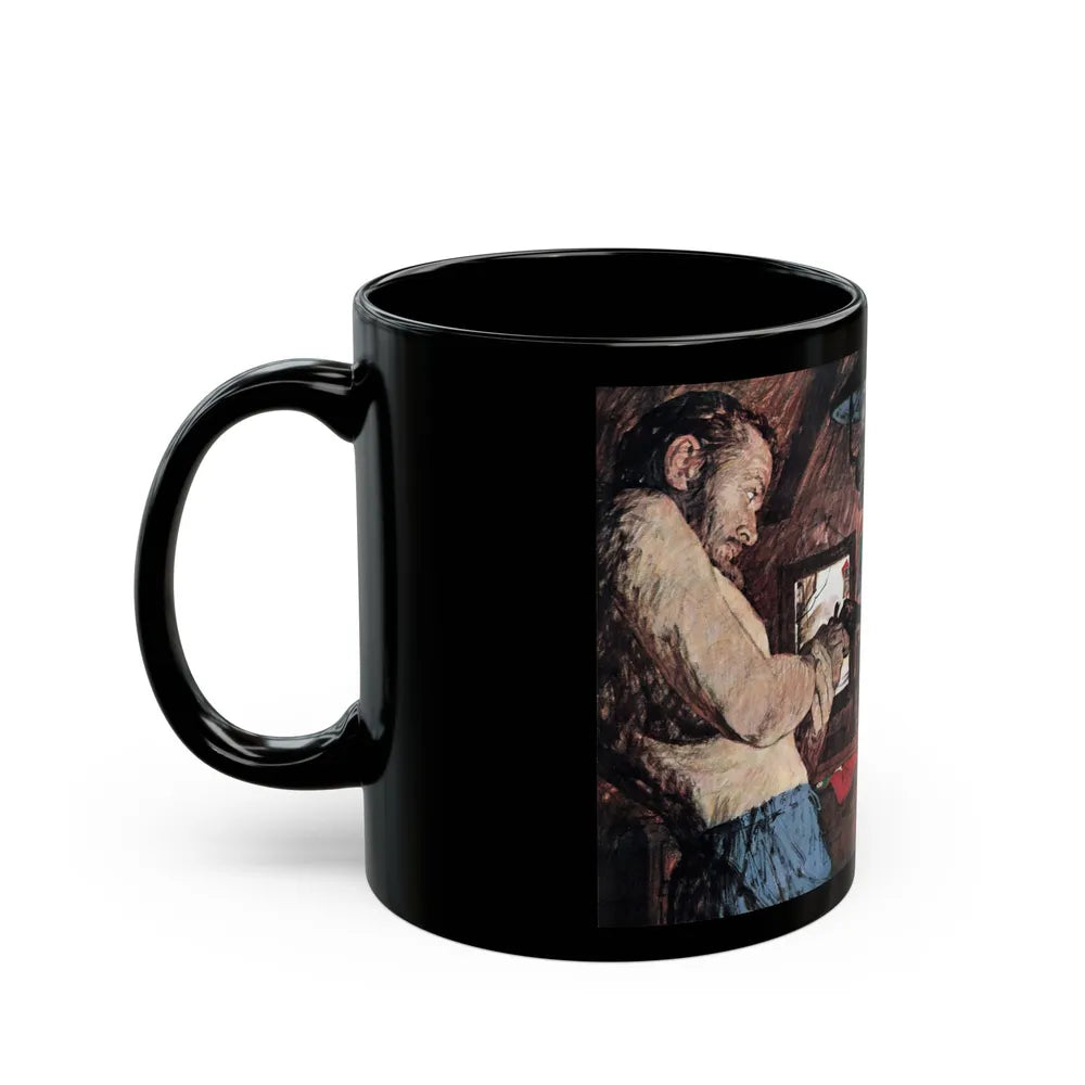 Blackwater Fever, Argosy, February 1966 - Black Coffee Mug-Go Mug Yourself