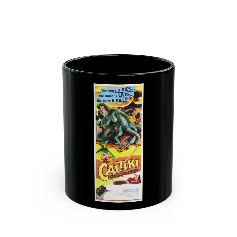 CALTIKI THE IMMORTAL MONSTER (2) 1959 Movie Poster - Black Coffee Mug-11oz-Go Mug Yourself