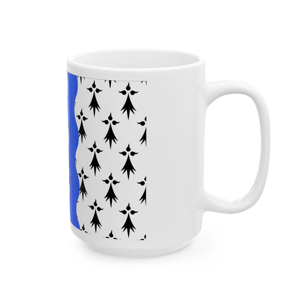 Flag of Ille et Vilaine France 2 - White Coffee Mug-Go Mug Yourself