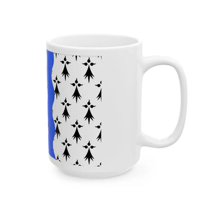 Flag of Ille et Vilaine France 2 - White Coffee Mug-Go Mug Yourself